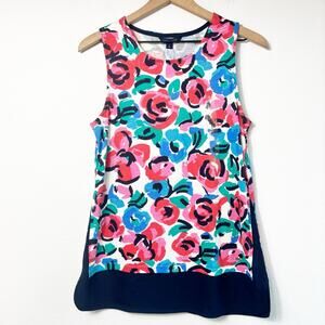TOMMY HILFIGER CLAREMONT FLORAL PRINT SLEEVELESS WOMEN BLOUSE SIZE MEDIUM NEW